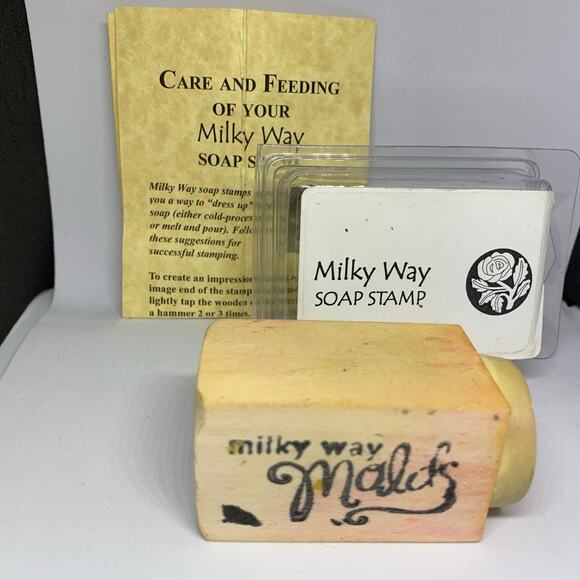 Soap Goods AF Rose  Red Mica & Cold Press Milky Way Soap Stamp - Picture 5 of 6